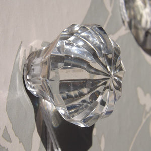 Faceted star glass Drawer Knob 4cm