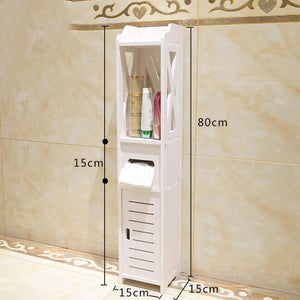 Small Bathroom Vanity Floor Standing Bathroom Storage Cabinet Washbasin Shower Corner Shelf Plants Sundries Storage Racks