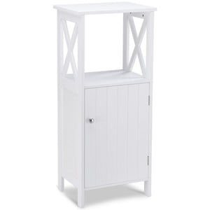 Bathroom Single Door Storage Floor Towels Cabinet